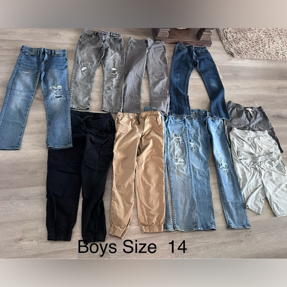 Boys 14 bottom bundle lot